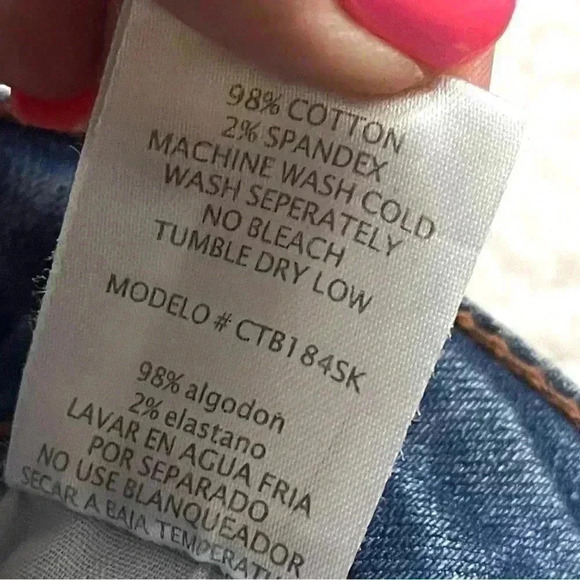 Black Label High Waisted Distressed Faded Mini Stretch Jean Skirt Size L - Picture 12 of 15